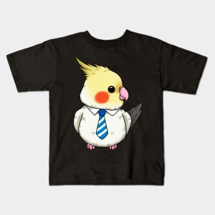 Guardian Feathers: Tiel-Papa - The Cockatiel Dad Kids T-Shirt